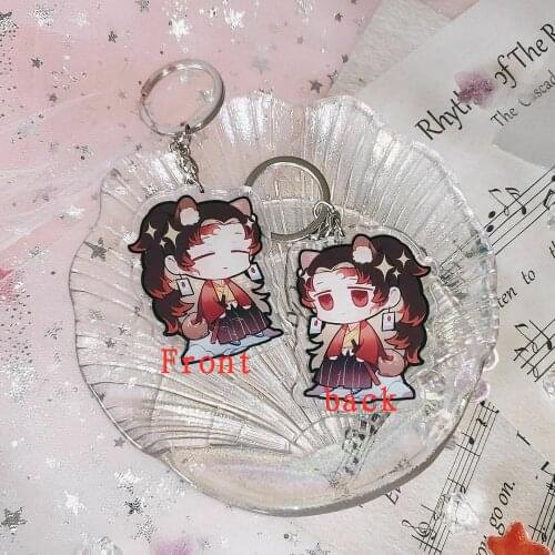 Demon Slayer Kimetsu No Yaiba Tsugikuni Yoriichi Keychain Wallet Keycharm 2-sides wallet mobile belt fashion creative