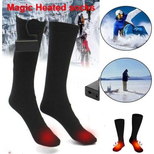 Brand New Electric Battery Heated Socks Feet Warm Heater Skiing Fishing Shoe Boot Warm