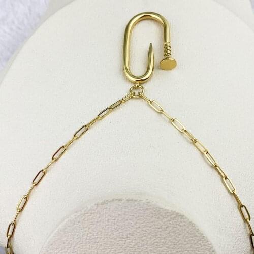 Copy Hot Sell GIrl fashion new goddess luxury women gold neckles luxe jewelry stainless steel