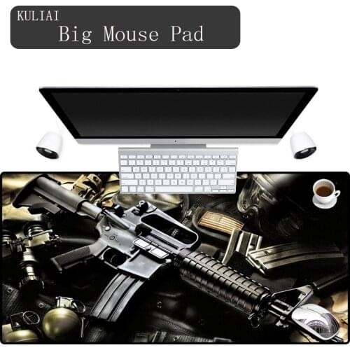 XGZ Ar15 Ak47 Gun Mouse Pads Gaming Keyboard Pad Player Rubber Games To Mouse Office Family Desk Gift Mouse Pad Gun Game Mats