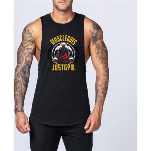 New Brand Bodybuilding Sleeveless Tank Top Men Gym Clothing Cotton Fashion Sweatshirt Fitness Vest Workout Sportswear Tops Tees