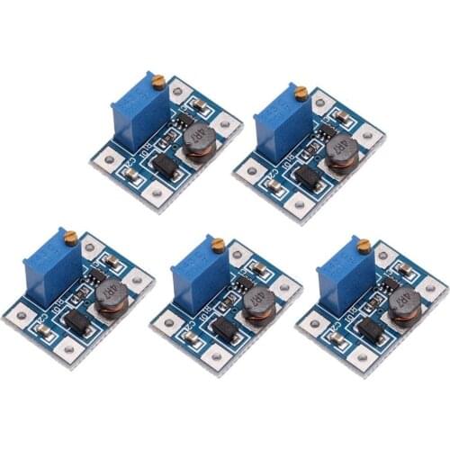 5pcs 2-24V to 2-28V 2A DC-DC SX1308 Step-UP Adjustable Power Module Step Up Boost Converter for DIY Kit