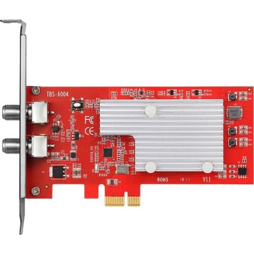 TBS6004 DVB-C 4 QAM PCIe Card DVB-C Signal Generator Video Broadcast