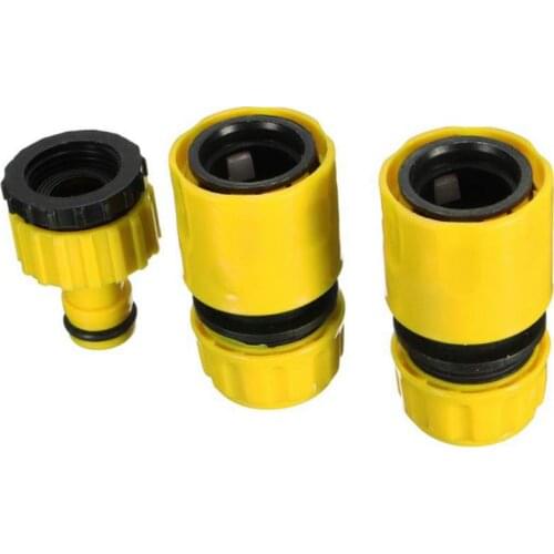 3 Pcs/Set Universal ABS Quick Connector Car Wash Water Gun Adapter Garden Lawn Tap Hose Fitting