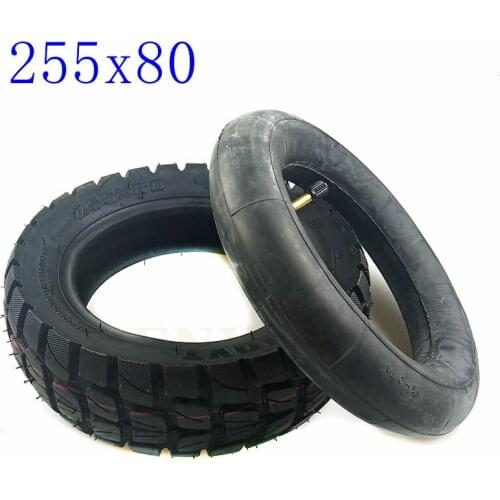 255x80 Tire Inner and Outer Tyre for Electric Scooter Zero 10x Dualtron KuGoo M4 Upgrade 10 Inch 10x3.0 80/65-6 Off Road Tire