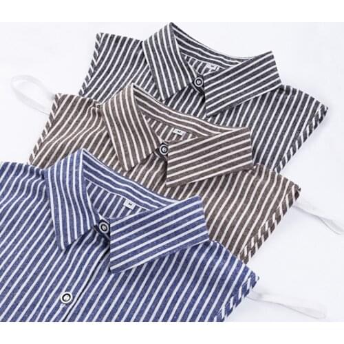 YSMILE Y Striped Detachable Fake Collar Suit Sweater Decoration Fashion Wild Removable Collar Large Size TS0043