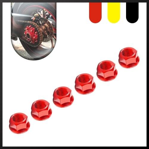 Motorcycle Rear Sprocket Wheel Nuts M10*1.0 For Ducati Supersport 939 2019 2020 Streetfighter 1098 10-16 Streetfighter V4 2020