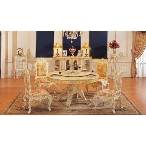 1.5m round table luxury dining room set dining room table set