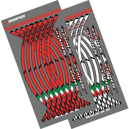 12X Motorcycle outer Rim sticker stripe wheel Decorative Reflective decals Suitable for APRILIA SHIVER 750 shiver750