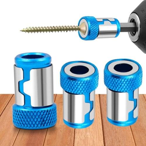 2pcs Universal Magnetic Ring Alloy Magnetic Ring Screwdriver Bits Anti-corrosion Strong Magnetizer Drill Bit Magnetic Ring