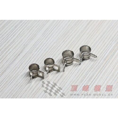 5pcs/lot 4mm 5mm 6mm Fuel Line CLIP steel Fuel Line Retaining Clips fuel pipe clamp suits Gasoline methanol fuel