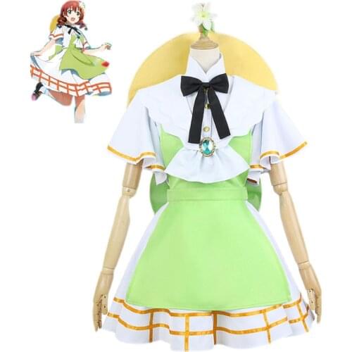 Anime Love Live! Nijigasaki High School Idol Club Emma Verde Cosplay Costumes Women Cute Dress Halloween Uniforms Custom Made