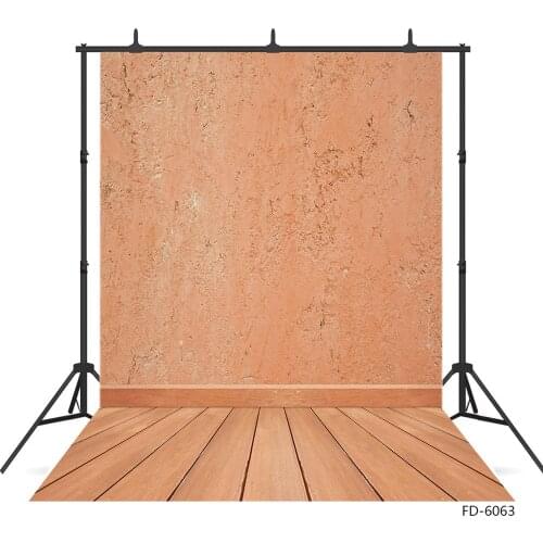 Cement Wall Wooden Floor Photography Background Customized Backdrop for Baby Children Portrait Pets Toy Photocall Fond Photo