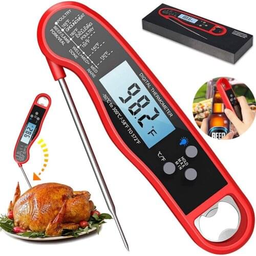 Digital Instant Read Meat Thermometer Kitchen Cooking Food Candy Thermometer For Oil Deep Fry BBQ Grill Smoker Thermometer