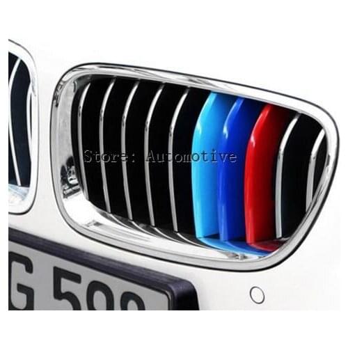 For BMW X1 E84 2010-2015 Front Central Grill Grille Insert Cover Trim 3pcs
