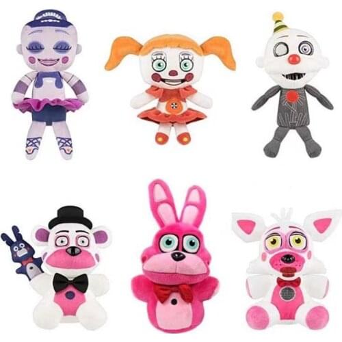 Game FNAF Five Nights Midnight Toy Bear Sister Location Anime Stuffed Plush Dolls Cute Animal Toys Cartoon Birthday Kids Gift