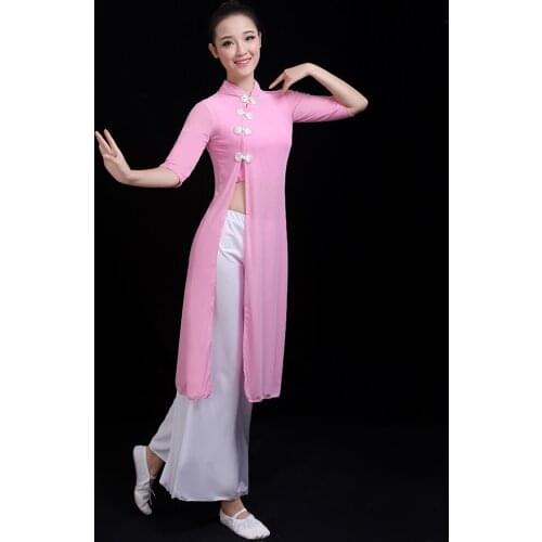 Classic Yangko Dance Costume for Women Chinese Ancient Folk Dance Clothing Lady Umbrella Dance Stage Wear Oriental Outfit 90