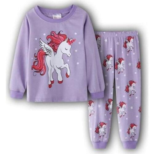 New Children Cartoon Pajamas Sets Kids Sleepwear Baby Girl Clothes Boys Nightwear 100% Cotton Pyjamas Kids Teenages Sleep Suit