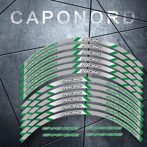 New Motorcycle front and rear wheels Edge Outer Rim Sticker Reflective Stripe Wheel Decals For Aprilia CAPONORD caponord