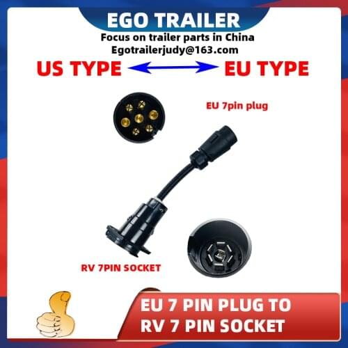 TRAILER CONNECTOR TRAILER PLUG RV7PIN EU PLUG CONVERT TO 7PIN USA TRAILER SOCKET