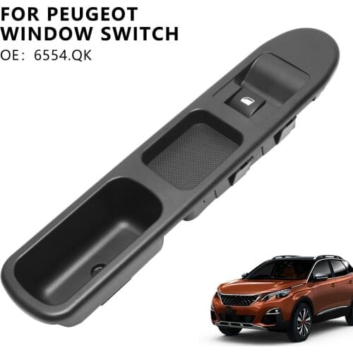 ELECTRIC WINDOW SWITCH UNIT FRONT PASSENGER SIDE FOR PEUGEOT 207 6654QK 6 PIN