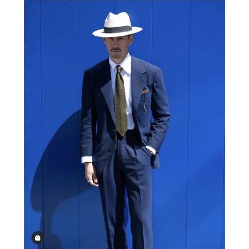 Casual Men Suits for Wedding Costume Homme Tuxedo Groom Man Slim Fit Blazer Groomsmen Suit Terno Masculino 2 Pcs Jacket Pant