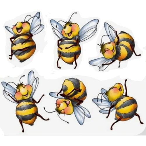Little bee Transparent Clear Silicone Stamp/Seal For DIY Scrapbooking Photo Album Decorative Paper Card Crafts Handmade Gift
