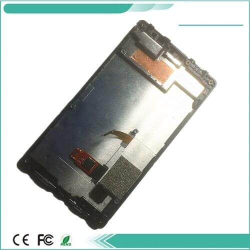Frame+lcd For Nokia X2 Dual SIM RM-1013 X2DS lcd Screen Digitizer Front Glass Len Replacement Free Shipping 1PC/Lot