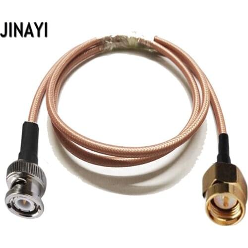 RG142 Low Loss Cable SMA Male to BNC Male RF Crimp Coax Pigtail Connector Cable 10/15/20/30/50CM 1/2/3/5/10M