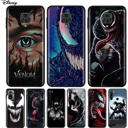 Silicone Cover Villain Marvel Venom For Xiaomi Redmi Note 10 10S 9 9C 9S Pro Max 9T 8T 8 7 6 5 Pro 5A 4X 4 Phone Case