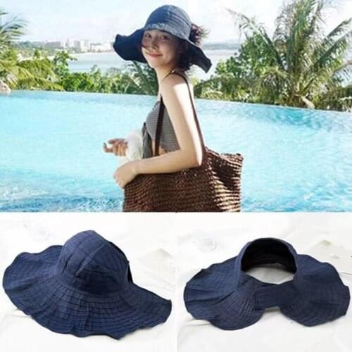Spring And Summer New Foldable Womens Fashion Multi-Functional Outdoor Sunscreen Cap, Casual Versatile Anti Ultraviolet Sun Hat