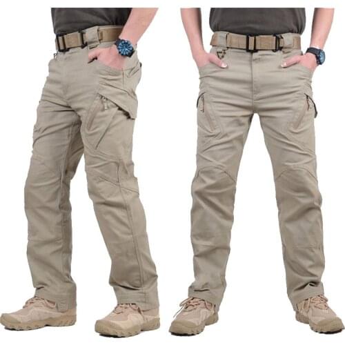 IX9 Tactical Pants Men Casual Cargo Pants Army Military Style Waterproof Training Trousers Male Durable Working Pants XXXL