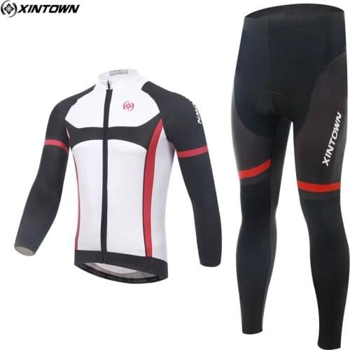 XINTOWN Outdoor Sport Bicycle Clothing Cycling Ropa Ciclismo Jersey & (Bib )Shorts Team Kits sets Long sleeve
