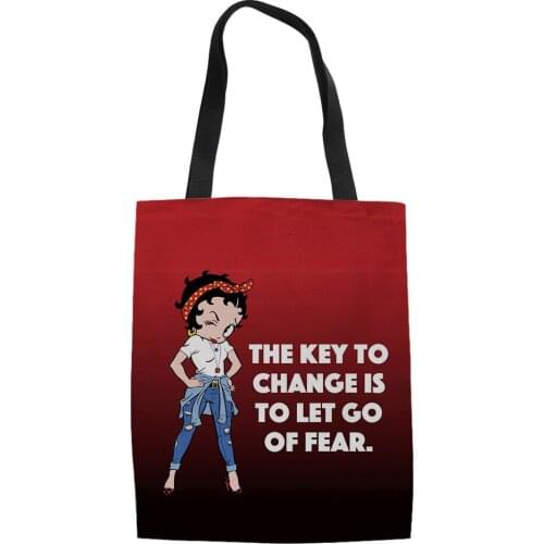 Japanese Canvas bag shoulder bag shopping bag fashionable bag custom Canvas bag Betty dolls