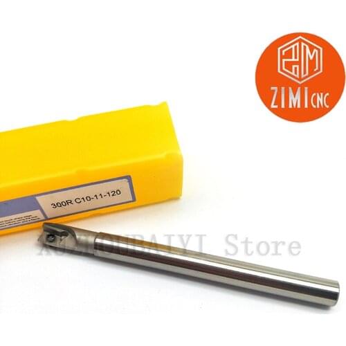 1pcs 300R C10-11-120 milling cutter bar 90 degree right angle anti-vibration R0.8 milling cutter bar for APMT1135 carbide insert