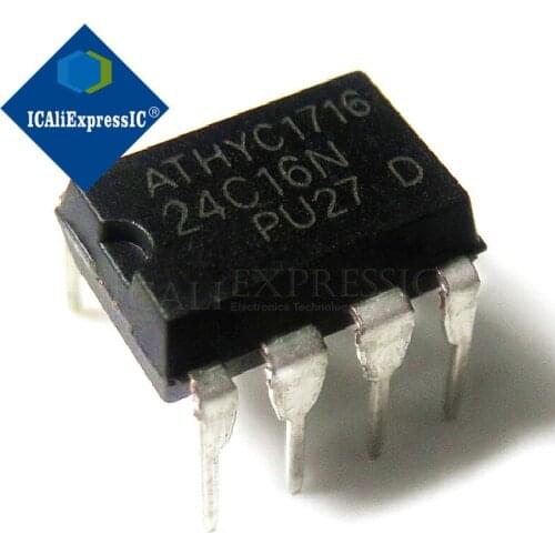 10PCS AT24C16 24C16 DIP DIP8 AT24C16-PU27 New original In Stock