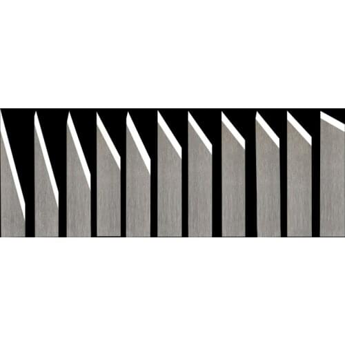 10pcs/lot rui zhou, Saludos, IECHO, ZUND, Aoke, Jwei Vibration Knife CNC Leather Cutting Machine Blade Cutter Angle 16°-60