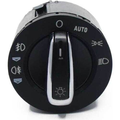 100% New # 4F1941531E For Audi A3 S3 A6 C6 4F S6 RS6 Q7 A6 4F Avant Chrome Headlight Fog Lamp control Switch 4F1 941 531E