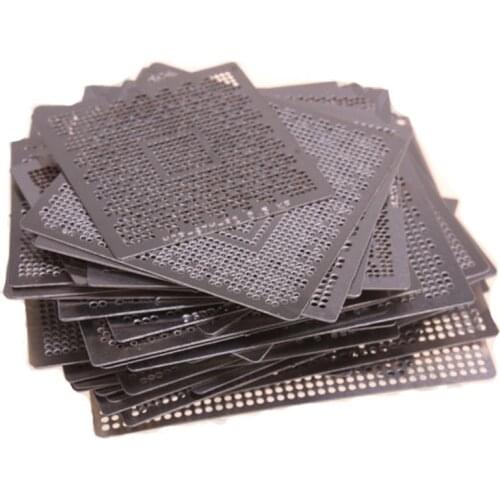 110pcs Graphics Card Directly Heat BGA Reballing Stencils Template Set For ATI NV XBOX 360 PS3 Chip Rework Repair