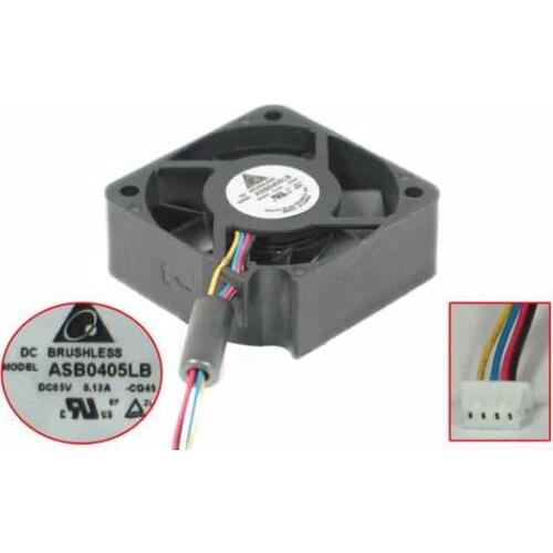 Delta Electronics ASB0405LB -CQ45 DC 5V 0.12A 40x40x15mm 4-wire Server Cooling Fan