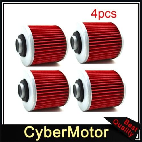 4x Oil Filter For Yamaha XV1100 XV750 XC200 XV250 XT500 TT500 TT250 XV920 XZ550