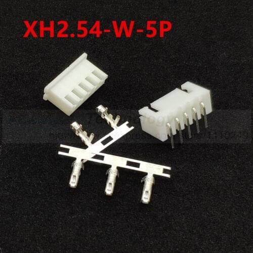 50set/lot XH2.54-5W XH2.54 2.54mm 5pin connector,Female housing + Right angle PIN Header + Terminal,free shipping