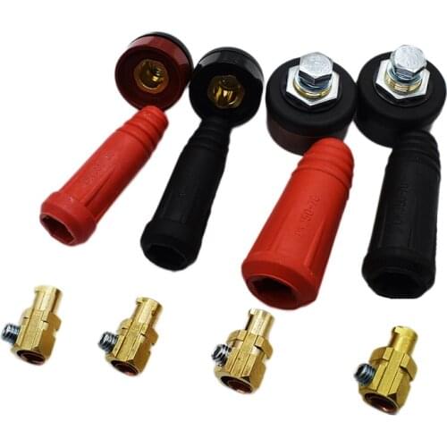 1Pair Rapid Fitting Europe Welding Machine Cable Connector DKJ 10-25 35-50 50-70 Quick Connector Welding Machine Plug Socket