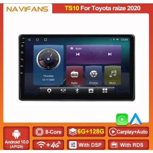 Carplay AUTO Car Radio Octa Core Android 11 For Toyota RAIZE 2020 GPS Navigation Multimedia Dvd Player Deckless Stereo Recorder