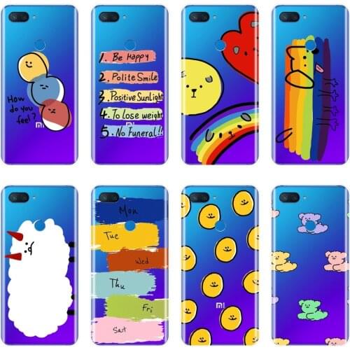 Phone Case For Xiaomi MI A1 A2 Lite Mi5 Mi6 Mi8 Case Silicone Rainbow Dog Back Cover For Xiaomi Mi 5 5C 5S 5X 6 6X Plus 8 SE