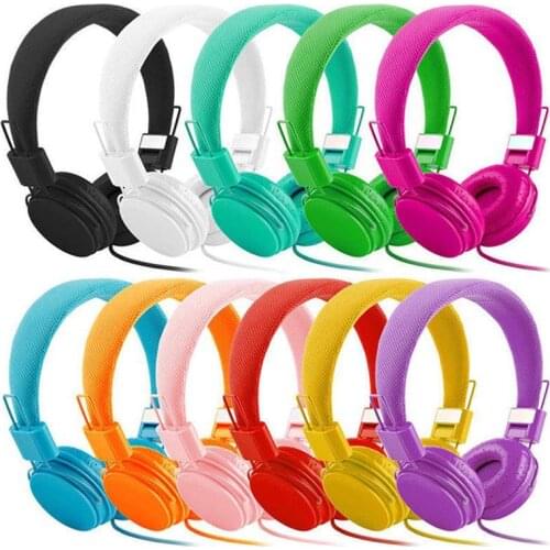 Kids Wired Ear Headphones Stylish Headband Earphones for iPad Tablet