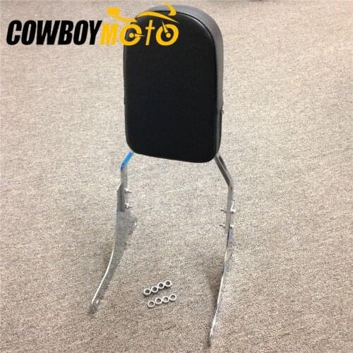 For 1996-2005 Kawasaki Vulcan 800 / Classic / VN800 Motorcycle Rear Passenger Sissy Bar Luggage Rack Cushion Pad Kit