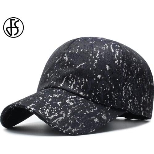 FS 2021 Fashion Snow Print Streetwear Hip Hop Hat Women Men Baseball Caps Cotton Black Bone Trucker Cap Casquette Summer Hats
