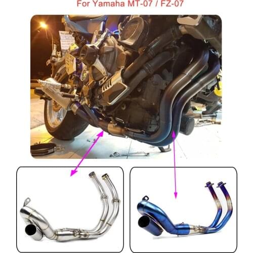 MTCLUB For Yamaha MT-07 FZ-07 MT07 FZ07 MT FZ 07 2013-17 Motorcycle Slip On Muffler Exhaust Full System Modified Pipe Never Used
