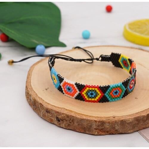 Go2boho Miyuki Bracelet Turkish Evil Eye Bracelets Handmade Beads Accessories Lucky Greek Eye Pulsera Gift Female Women Jewelry